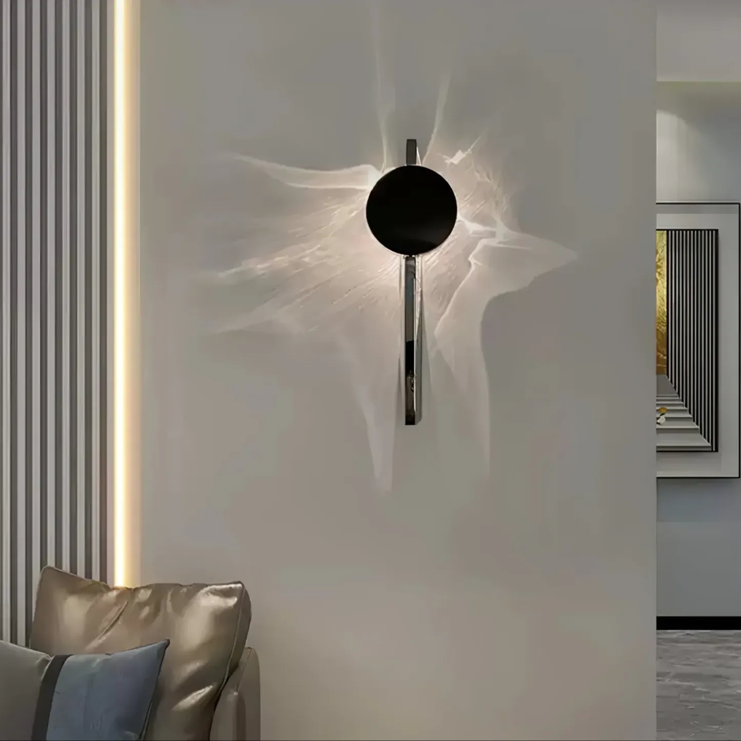 Edge Moderno Creativo Metallo Lamapada da Parete Camera da letto Corridoio Soggiorno