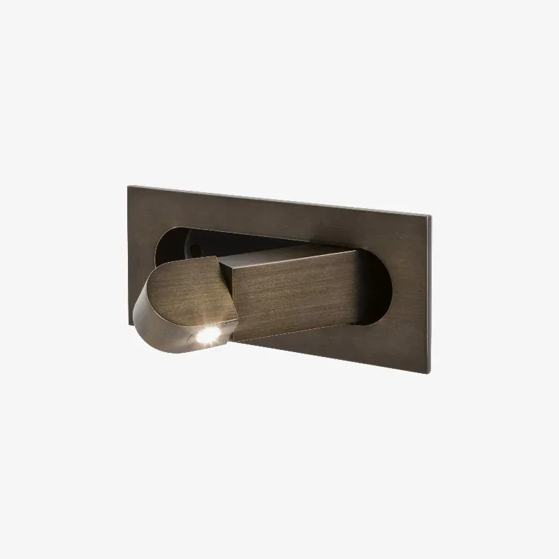 Edge Modern Minimalism Square Metal Wall Light Bedroom Hallway