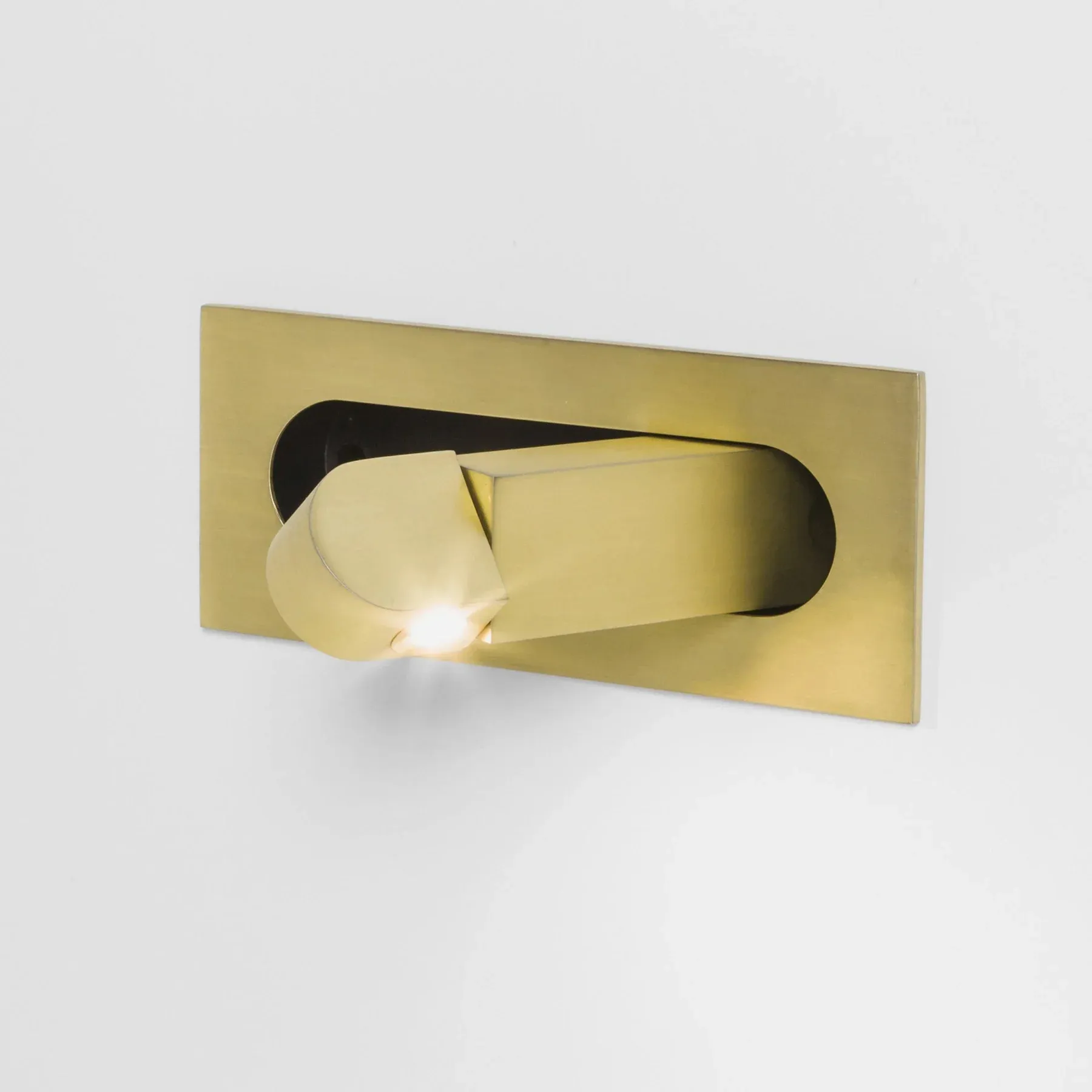 Edge Modern Minimalism Square Metal Wall Light Bedroom Hallway