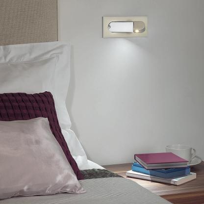 Edge Modern Minimalism Square Metal Wall Light Bedroom Hallway