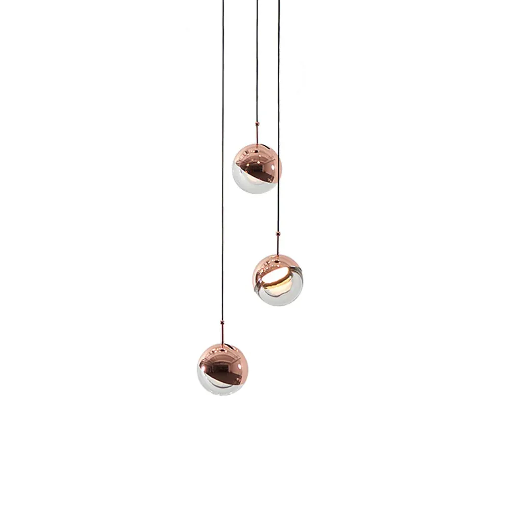 Hailie Modern Gold Metal Acrylic Pendant Light Bedroom Living Room