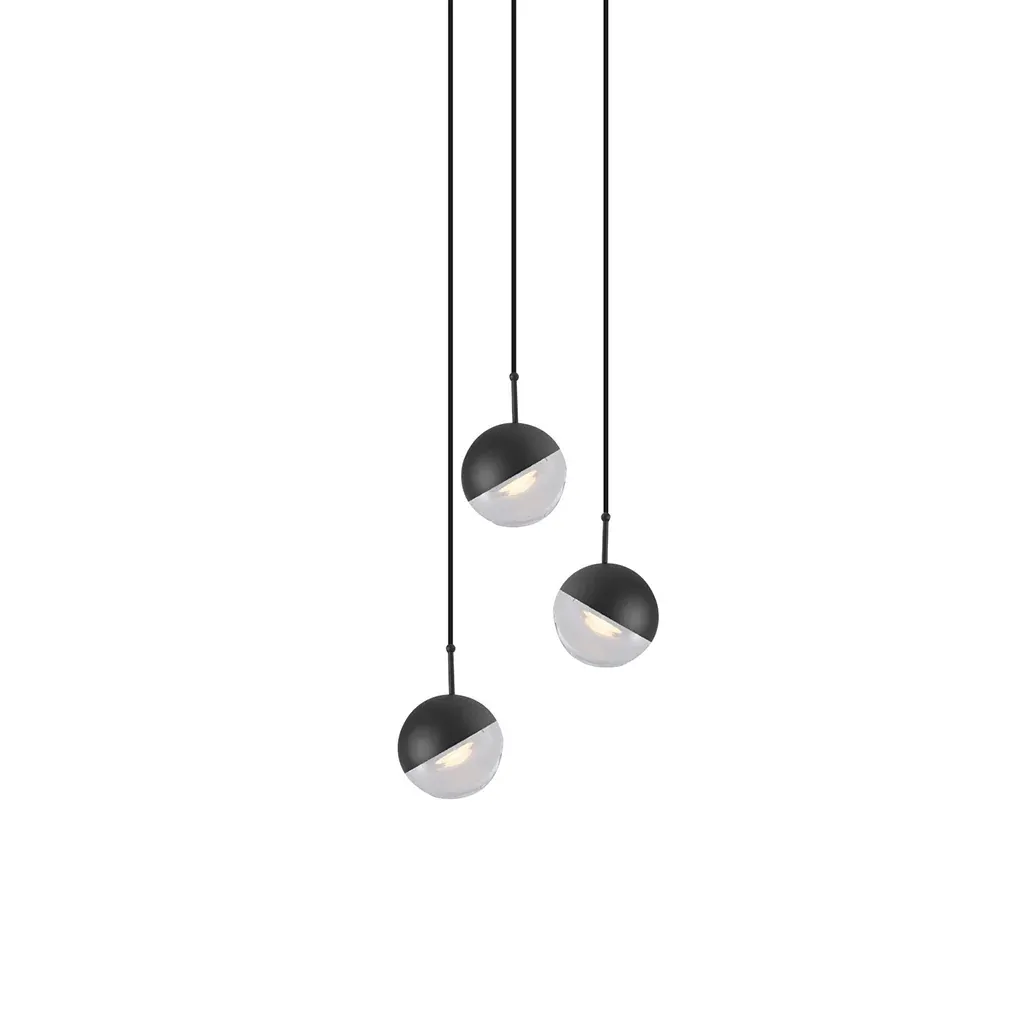 Hailie Modern Gold Metal Acrylic Pendant Light Bedroom Living Room