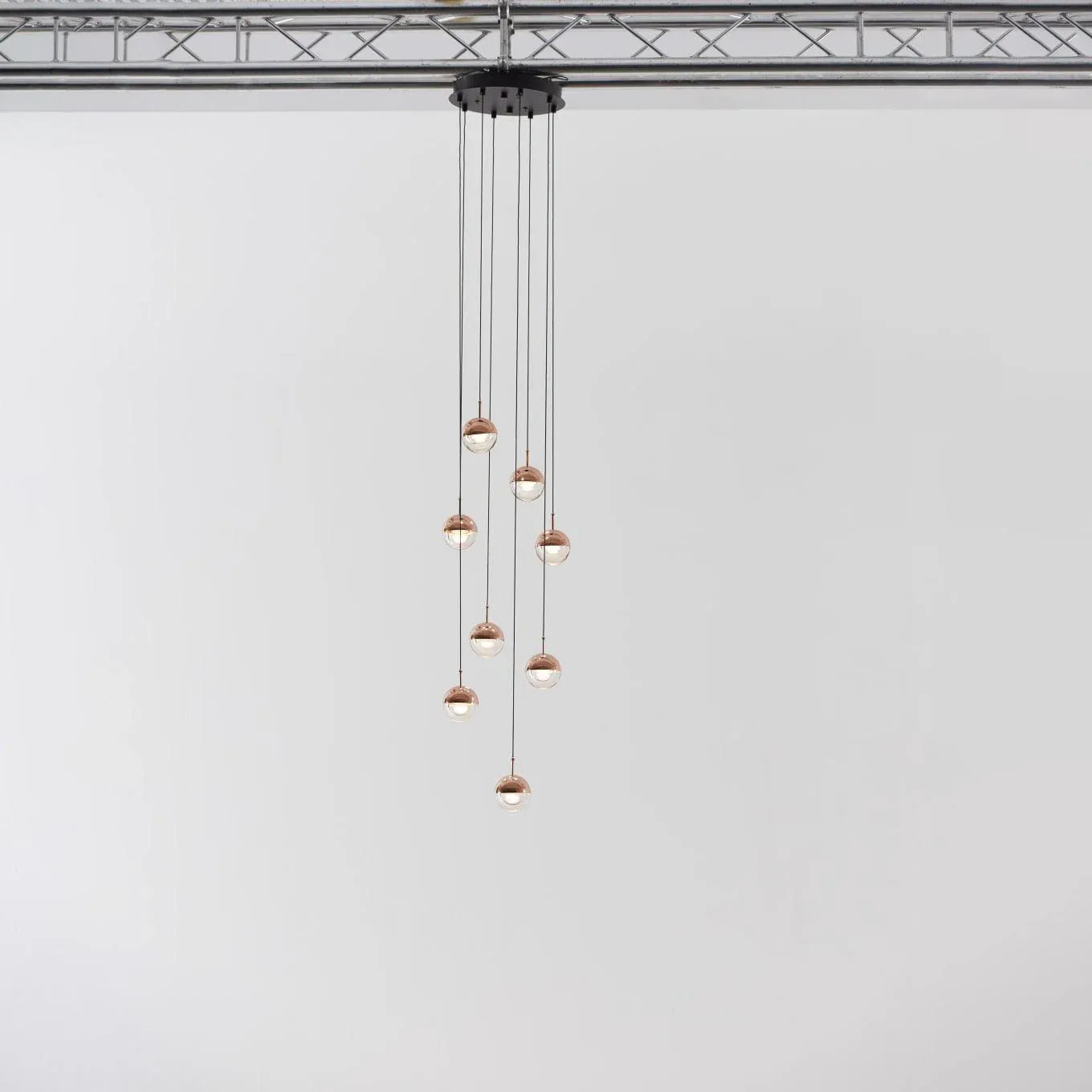 Hailie Modern Gold Metal Acrylic Pendant Light Bedroom Living Room