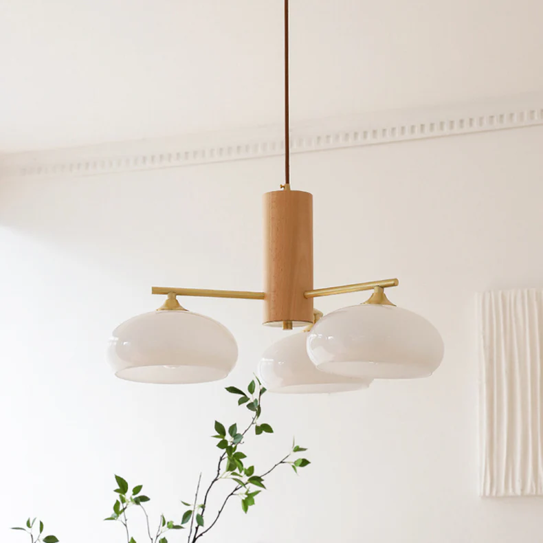 Valentina Modern Metal Glass Elliptical Pendant Light Shades Living Dining Room
