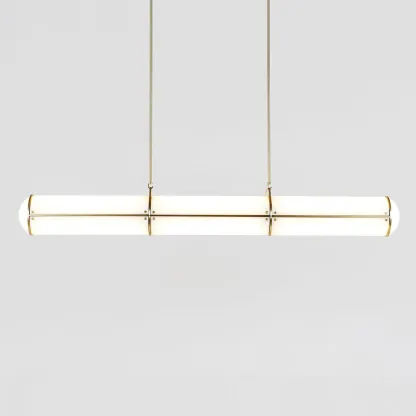 Alessio Industrial Metal Acrylic Oro Nero Pendant Light Camera da Letto Soggiorno