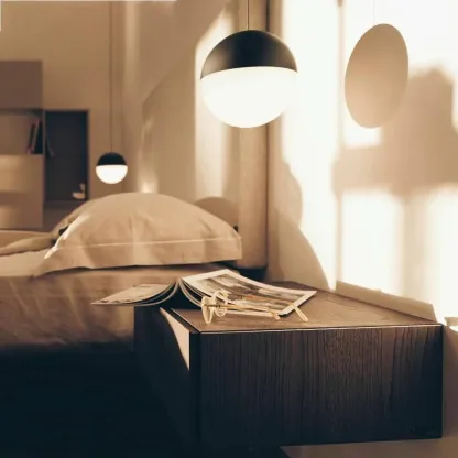 Hailie Moderno Rotondo Metallo Lampada a sospensione Camera da letto Corridoio