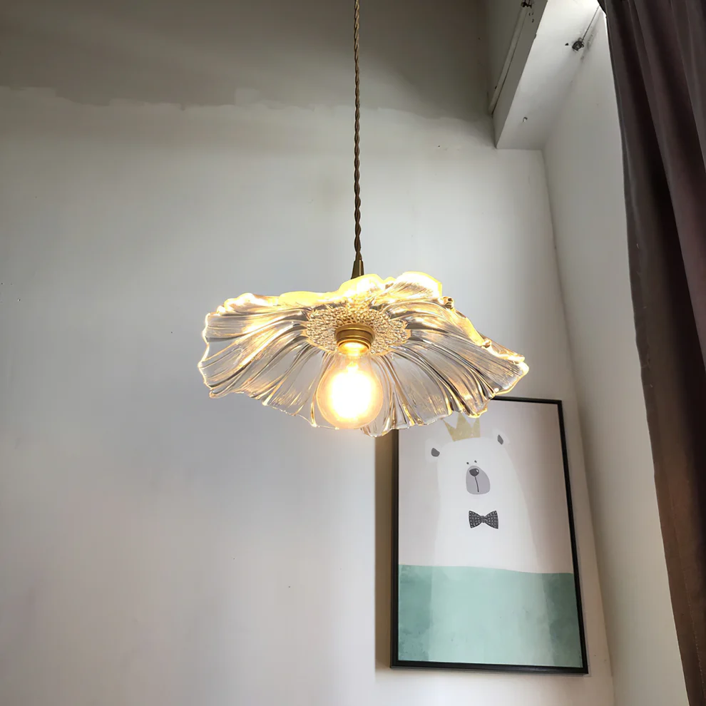 Carins Moderno Fiore Vetro Sospensione Sala da Pranzo