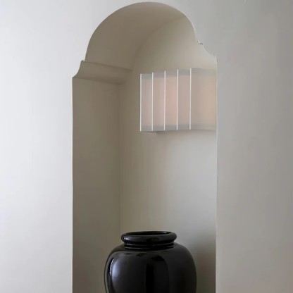 Renée Naturale Tessuto Lampada da parete Sala da pranzo Camera da letto