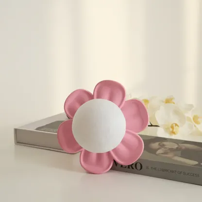 Carins Resina Rosa Beige Fiore Lámpara de techo Sala da pranzo Camera da letto