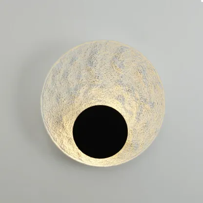 Byers Modern LED Round Resin Wall Lamp Bedroom  Dining Room