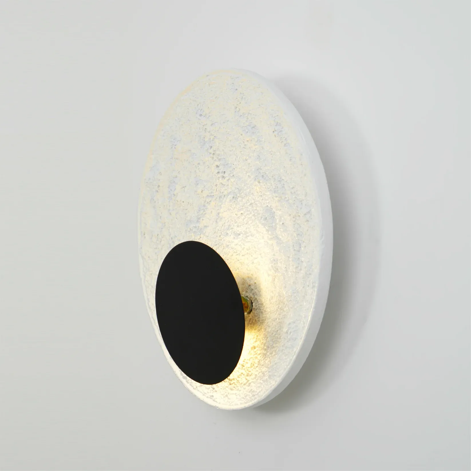 Byers Modern LED Round Resin Wall Lamp Bedroom  Dining Room