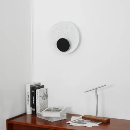 Byers Modern LED Round Resin Wall Lamp Bedroom  Dining Room