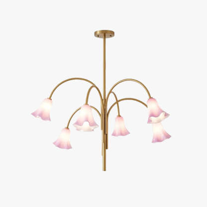 Lily Francese Vintage Lampadari Metallo Vetro Soggiorno Sala da Pranzo