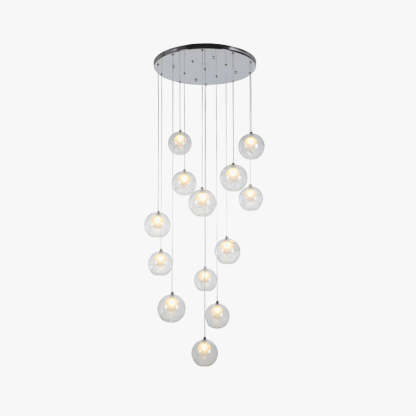 Alana Multi-teste Globo Cluster Chandelier Vetro Sala da Pranzo Soggiorno