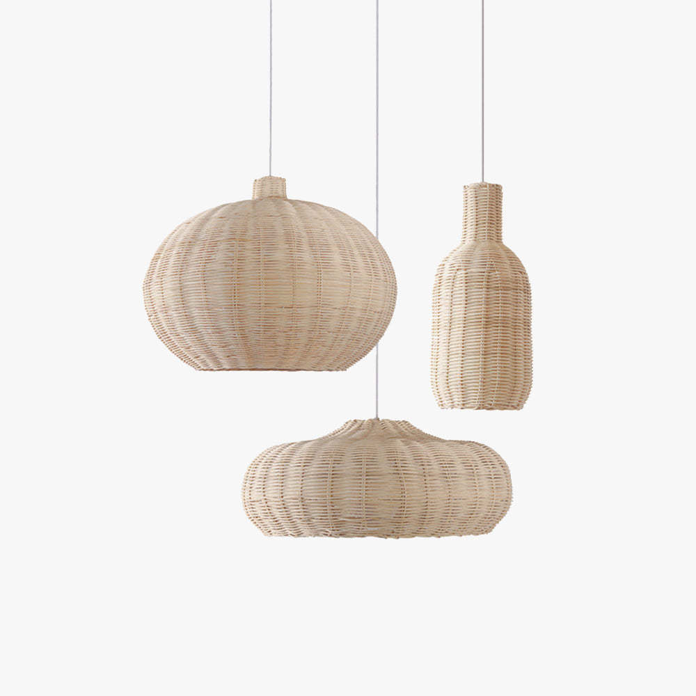 Muto Giapponese Nordico Lampade a Sospensione Rattan Camera da Letto