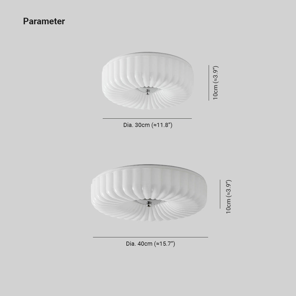 Quinn Moderno LED Vetro Plafoniere Camera da Letto