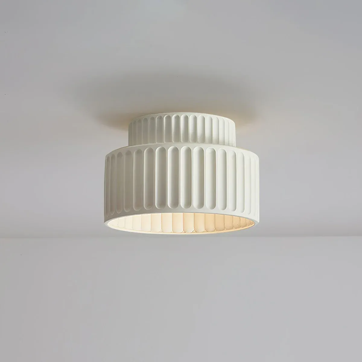 Hailie Moderno Beige Bianco Arancione Verde Plafoniera Camera da letto Sala da pranzo
