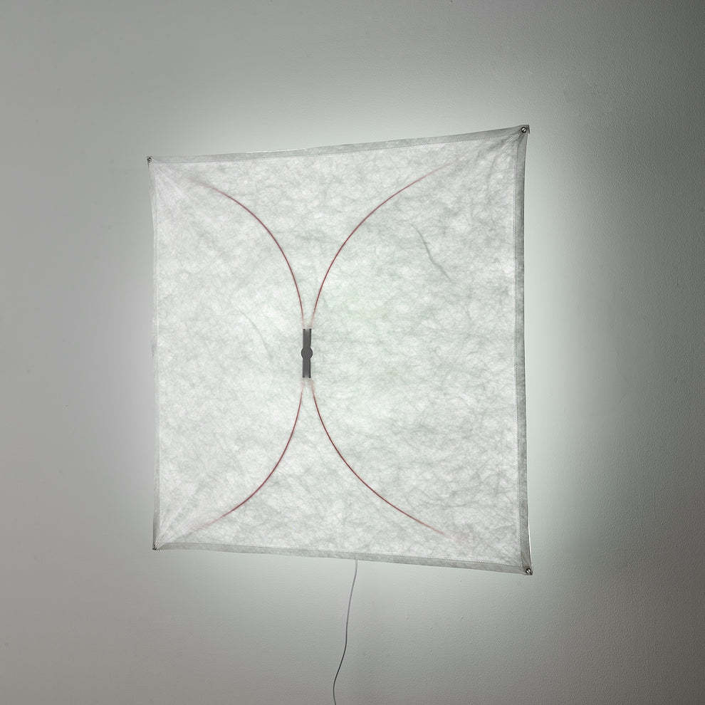 Ozawa Naturale Carta Metallo Bianco Applique Sala da Pranzo Camera da Letto