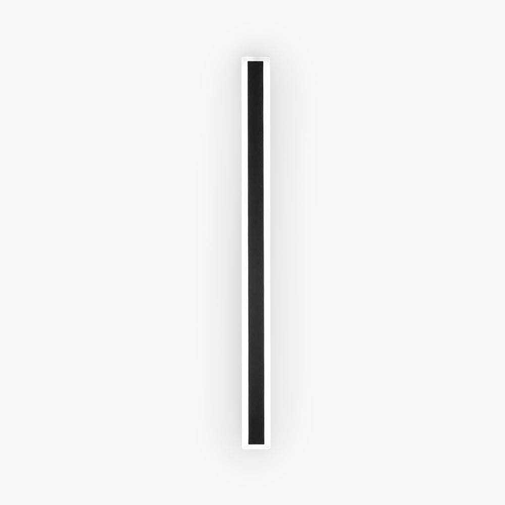 Edge LED Applique da Esterni Metallo Nero Lineare Impermeabile Corridoio/Giardino