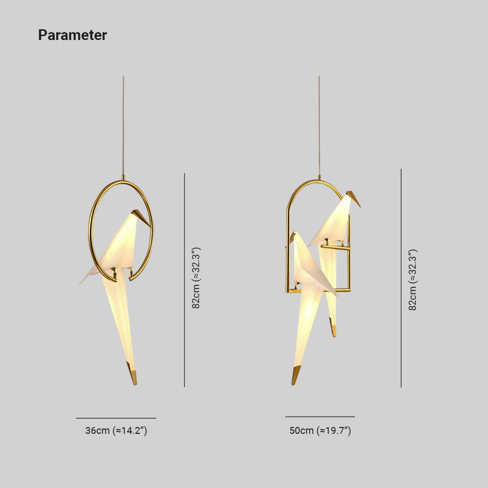 Modern Lampada a Sospensione Vetro Bianco/Chiaro Ucello Nordica Post Moderna