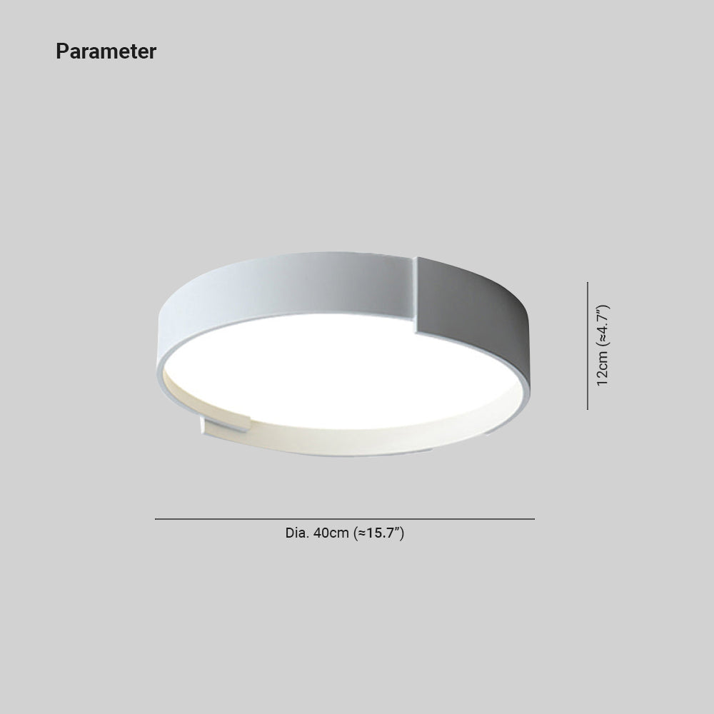 Quinn Modern Round Flush Mount Ceiling Light LED Double Layer