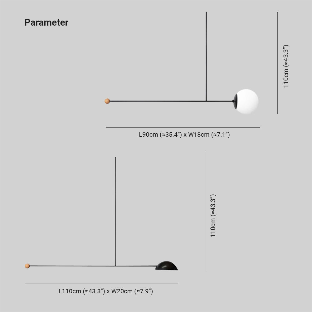 Avi LED Lampada a Sospensione Metallo Rotondo Soggiorno Minimalista