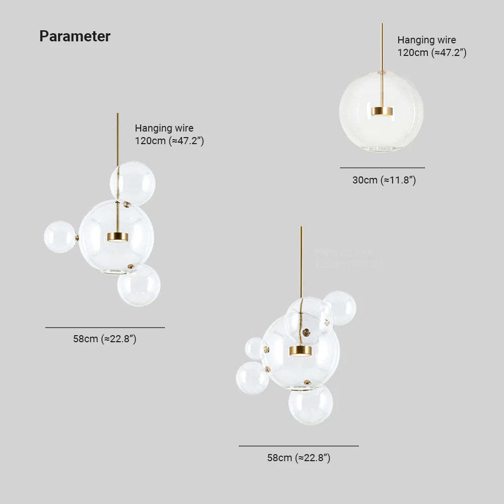 Hailie Moderne LED Metallo Lampade a Sospensione Oro Soggiorno/Camera da Letto