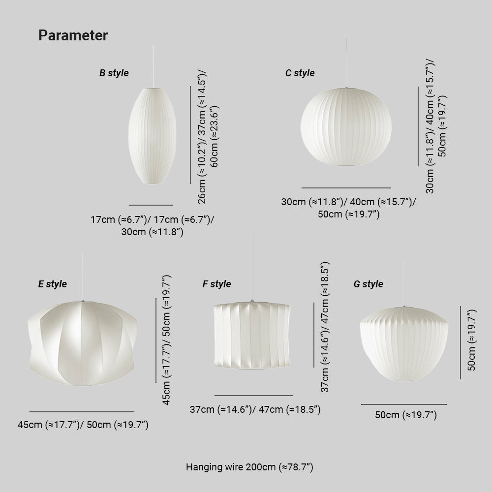 Renée Design LED Lampada a Sospensione Seta Artificiale Bianco Metallo/Tessuto