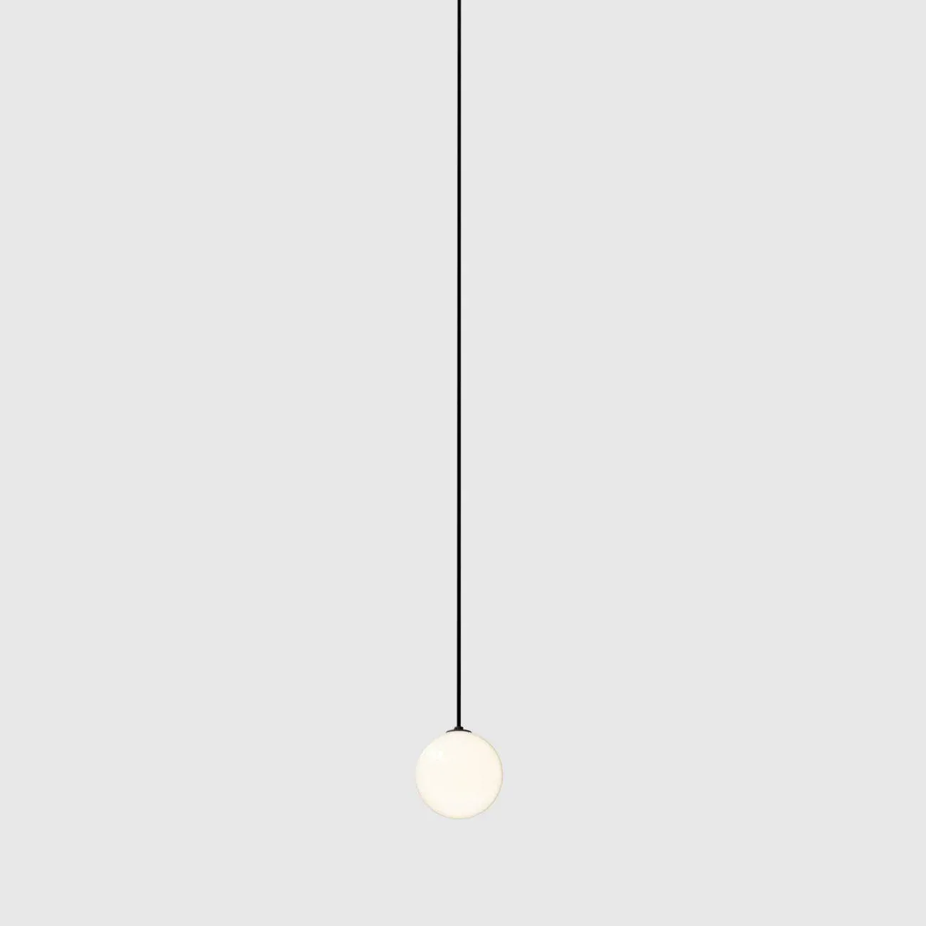 Orr Minimalism Black Metal Glass Pendant Light Bedroom Living Room