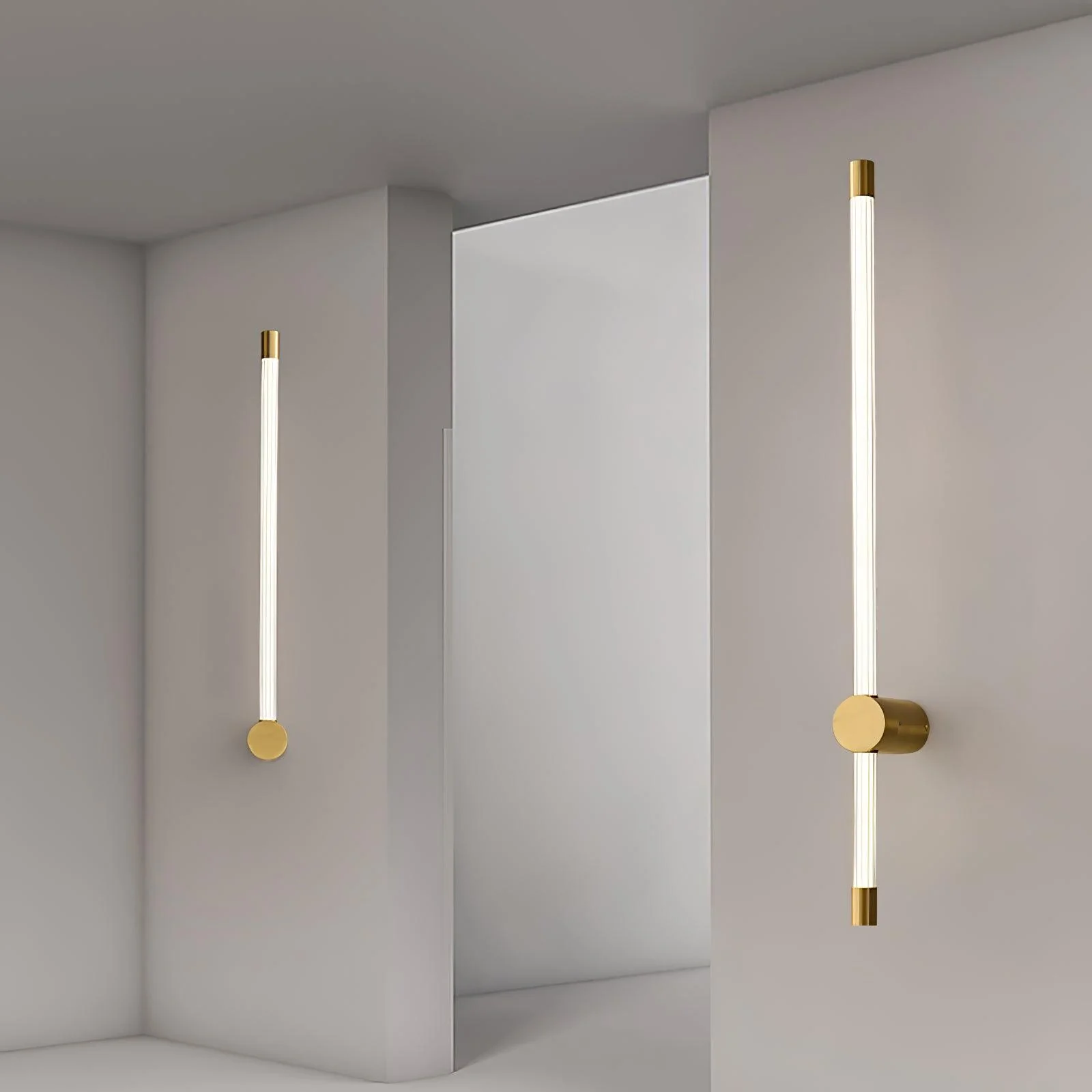 Edge Modern Linear Metal Acrylic Wall Light Bedroom Living Room