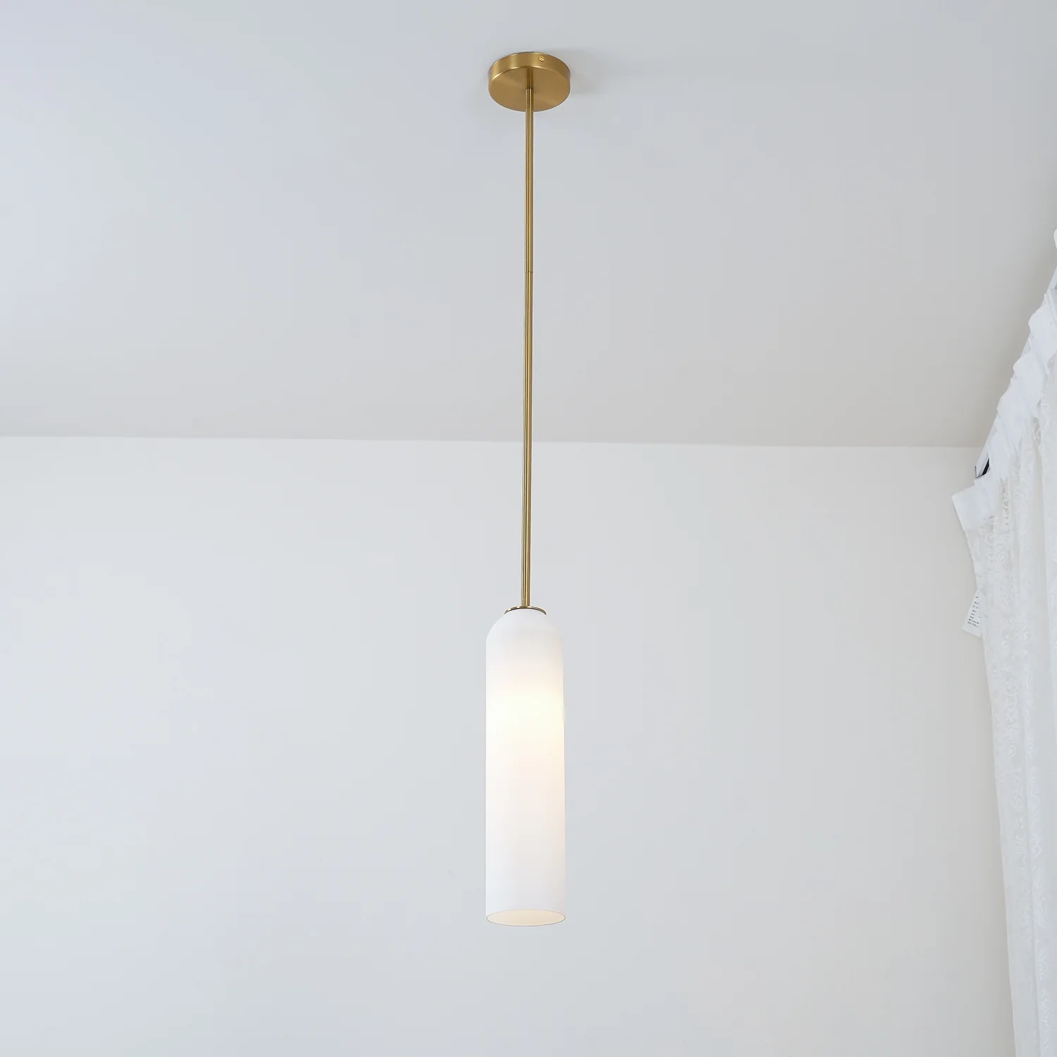 Hailie Lampada a Sospensione Minimalista in Metallo Vetro per Camera da Letto Soggiorno