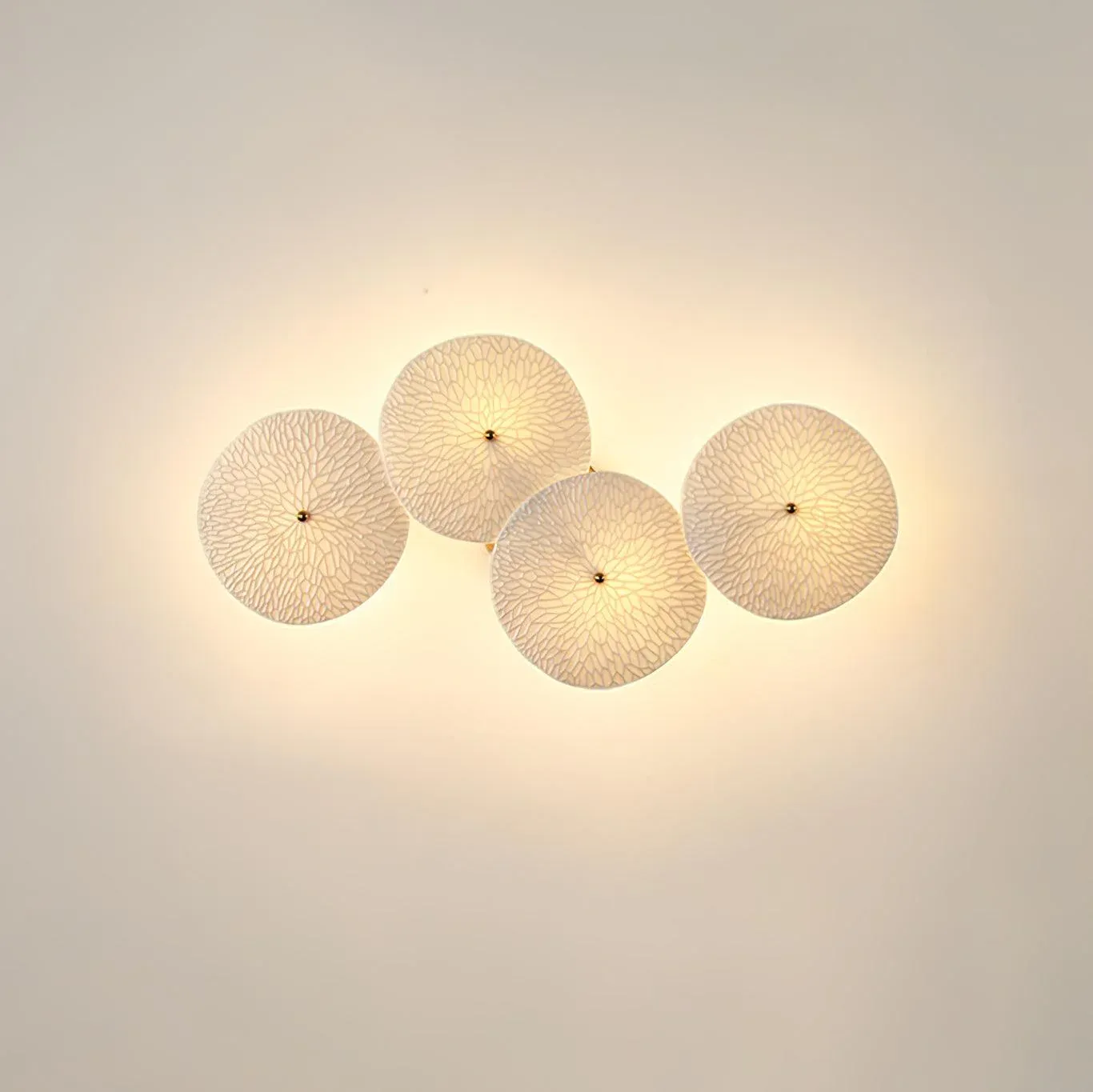 Oro Bianco Ceramica Metallo Lampada da parete Soggiorno | Las Sola