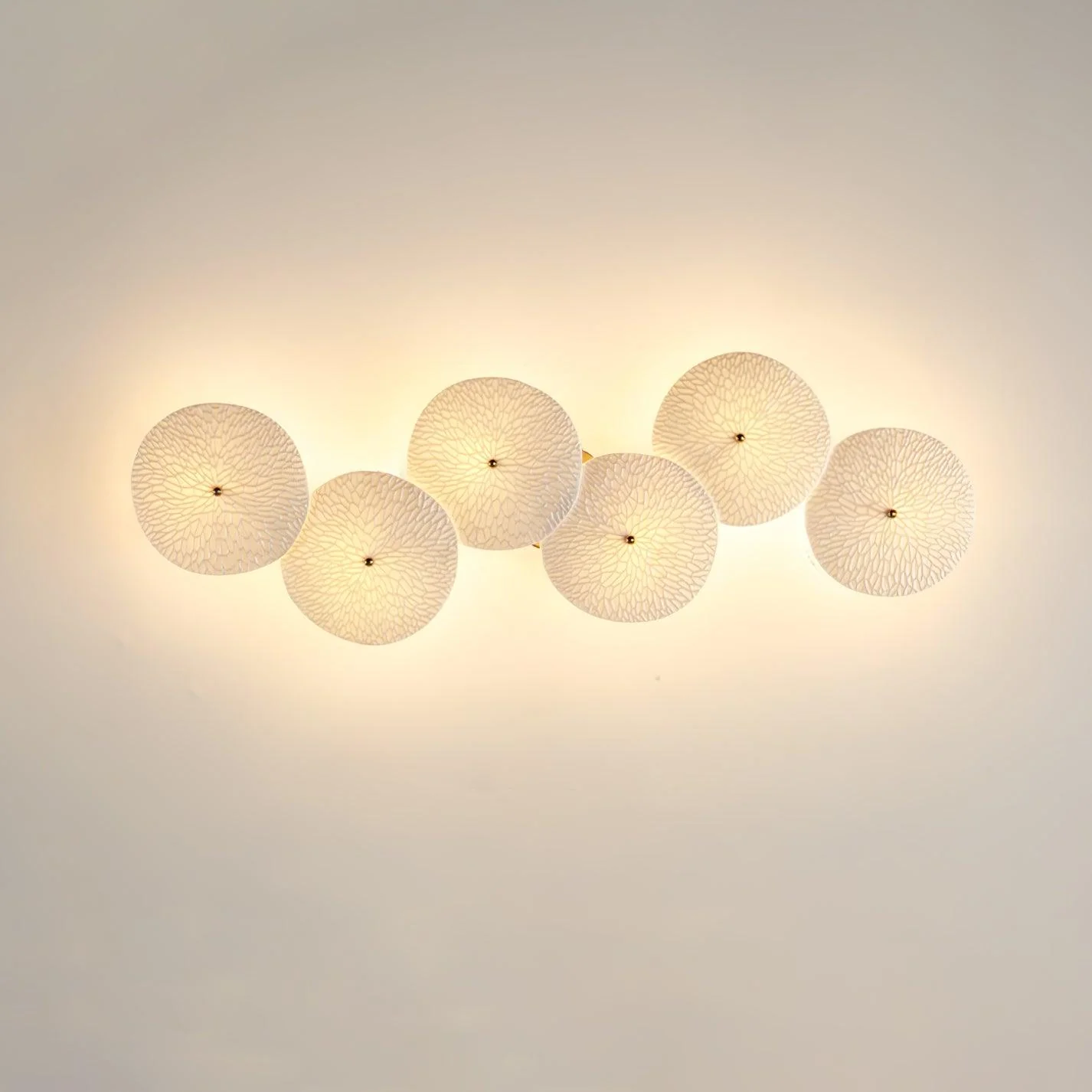 Byers Minimalism Gold White Ceramic Metal Wall Lamp Bedroom Living Room