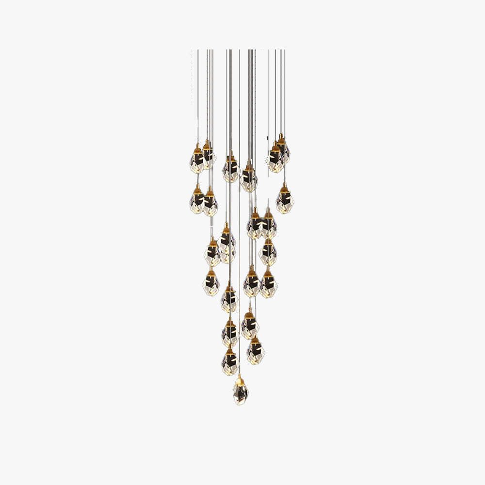 Marilyn Design Cristallo LED Metallo Lampade a Sospensione Oro Soggiorno