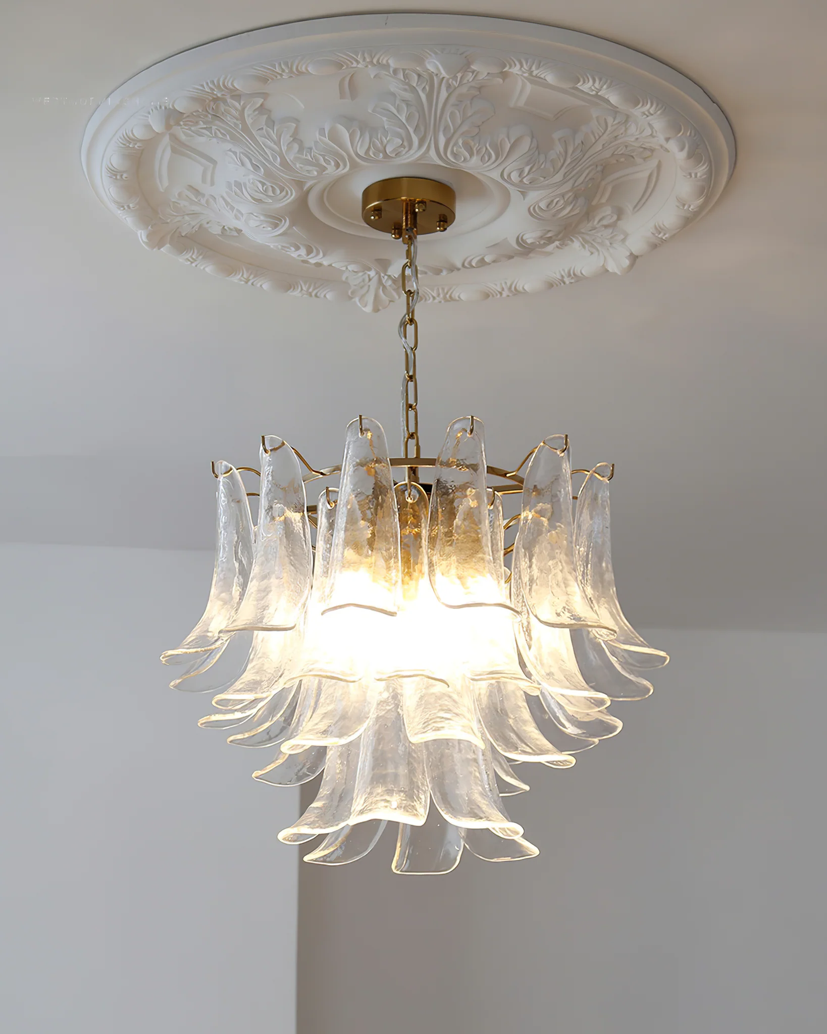 Alessio Vintage Luxury Metal Glass Chandelier Living Dining Room Bedroom