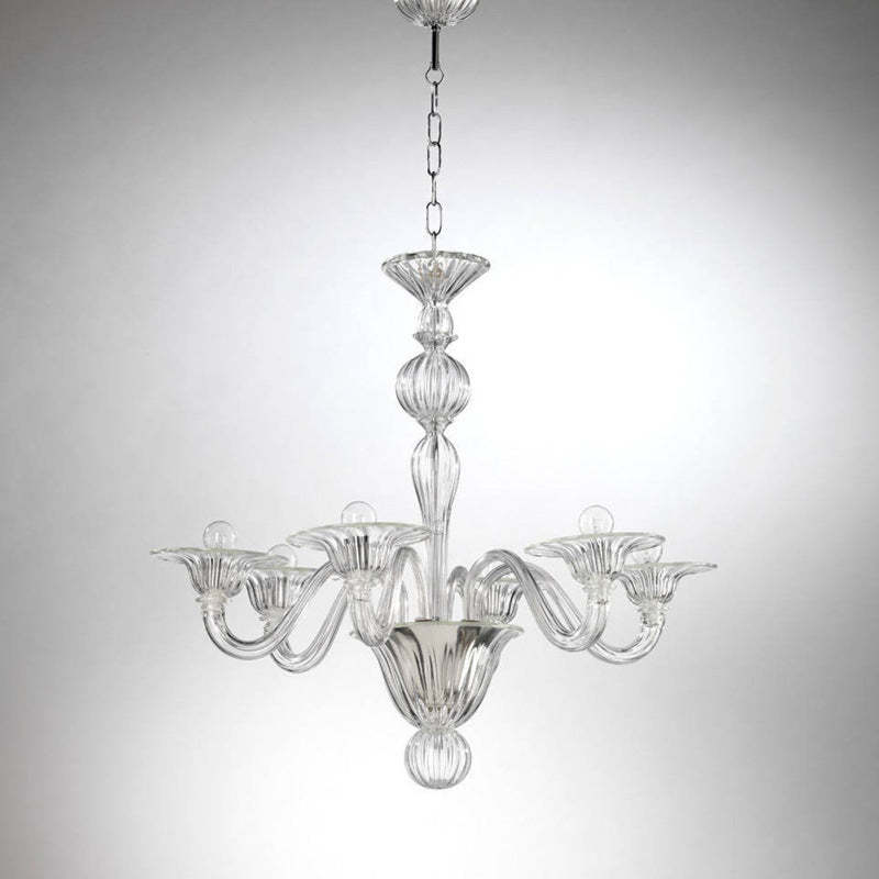 Silva Retro Lampadari Metallo Vetro Sala da Pranzo Soggiorno