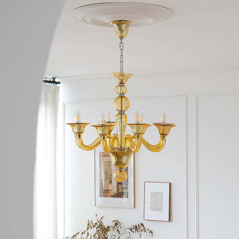 Silva Retro Lampadari Metallo Vetro Sala da Pranzo Soggiorno