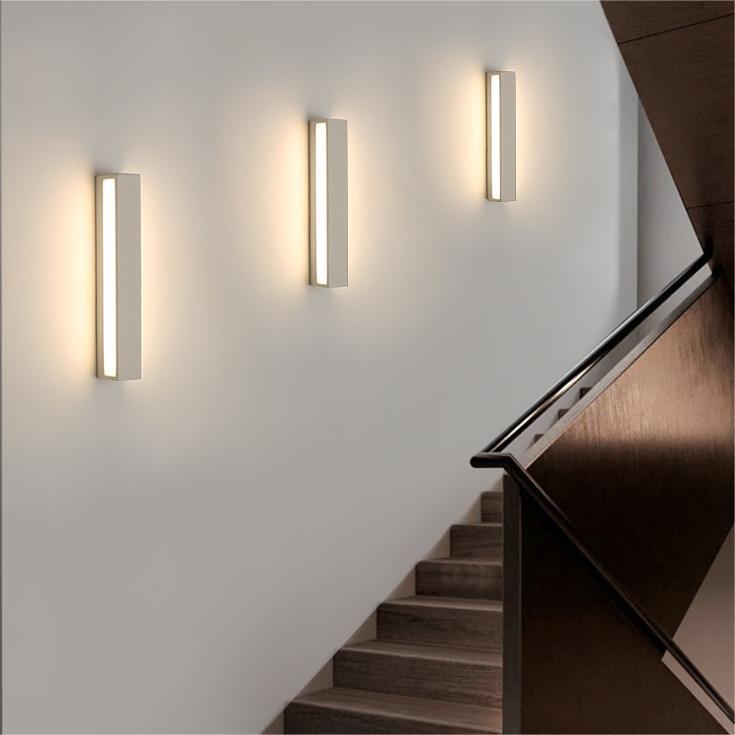 Edge Semplice Rettangolare LED Applique da Esterni Nero/Bianco Metallo Acrilico Giardino