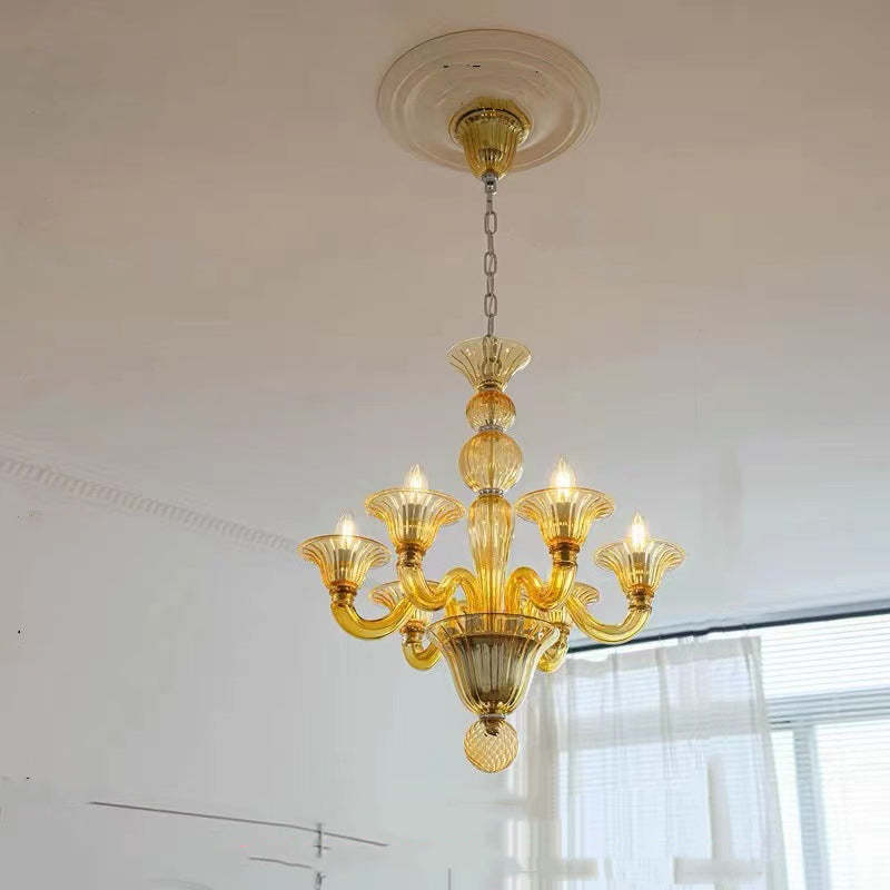 Silva Retro Lampadari Metallo Vetro Sala da Pranzo Soggiorno