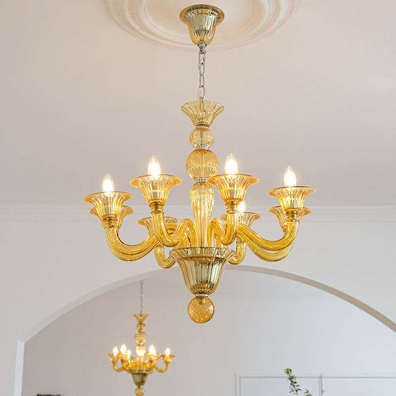 Silva Retro Lampadari Metallo Vetro Sala da Pranzo Soggiorno