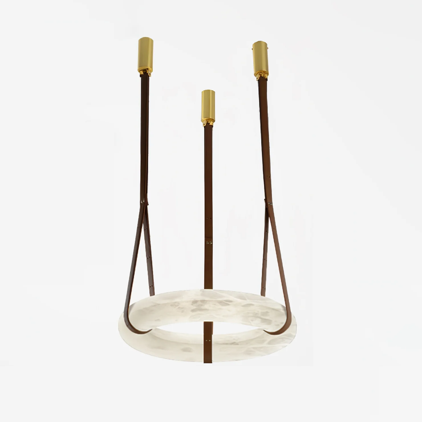 Hailie Vintage Unusual Resin Leather Pendant Light Living Dining Room