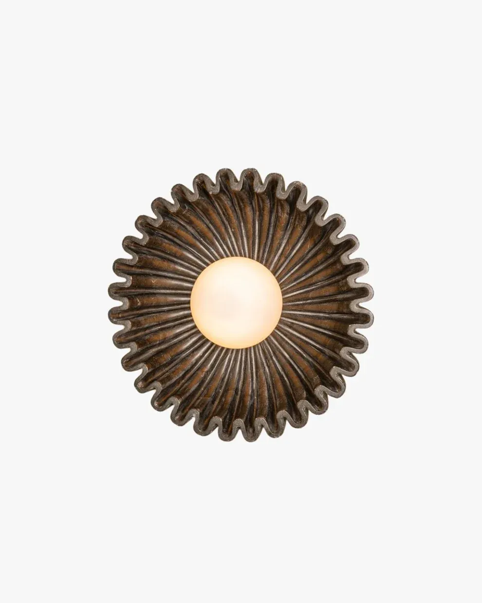 Elif Unusual Round Marble Glass Wall Lamp Indoor