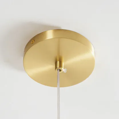Jade Moderno Rotondo Metallo Alabastro Sospensione Camera da letto