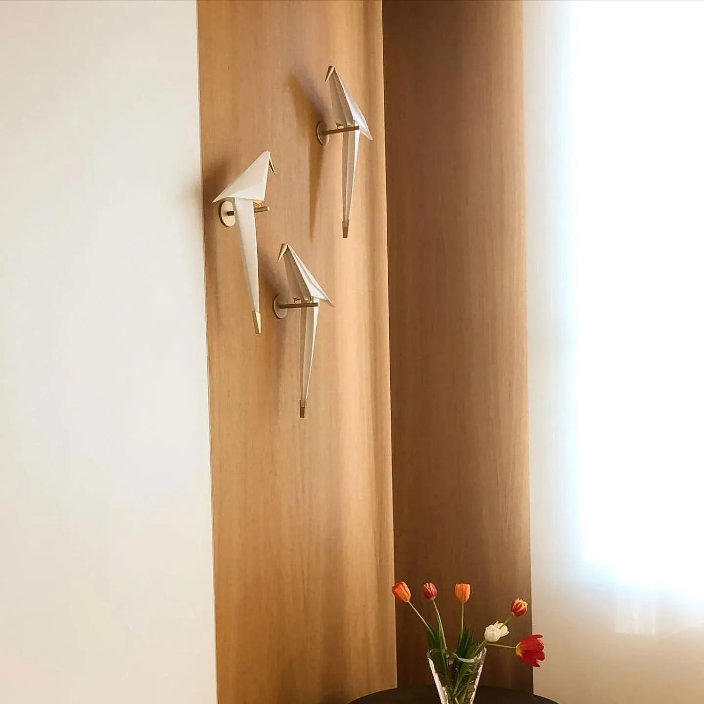 Orr Modern Unusual Bird PC Metal Wall Light Bedroom Study Living Room