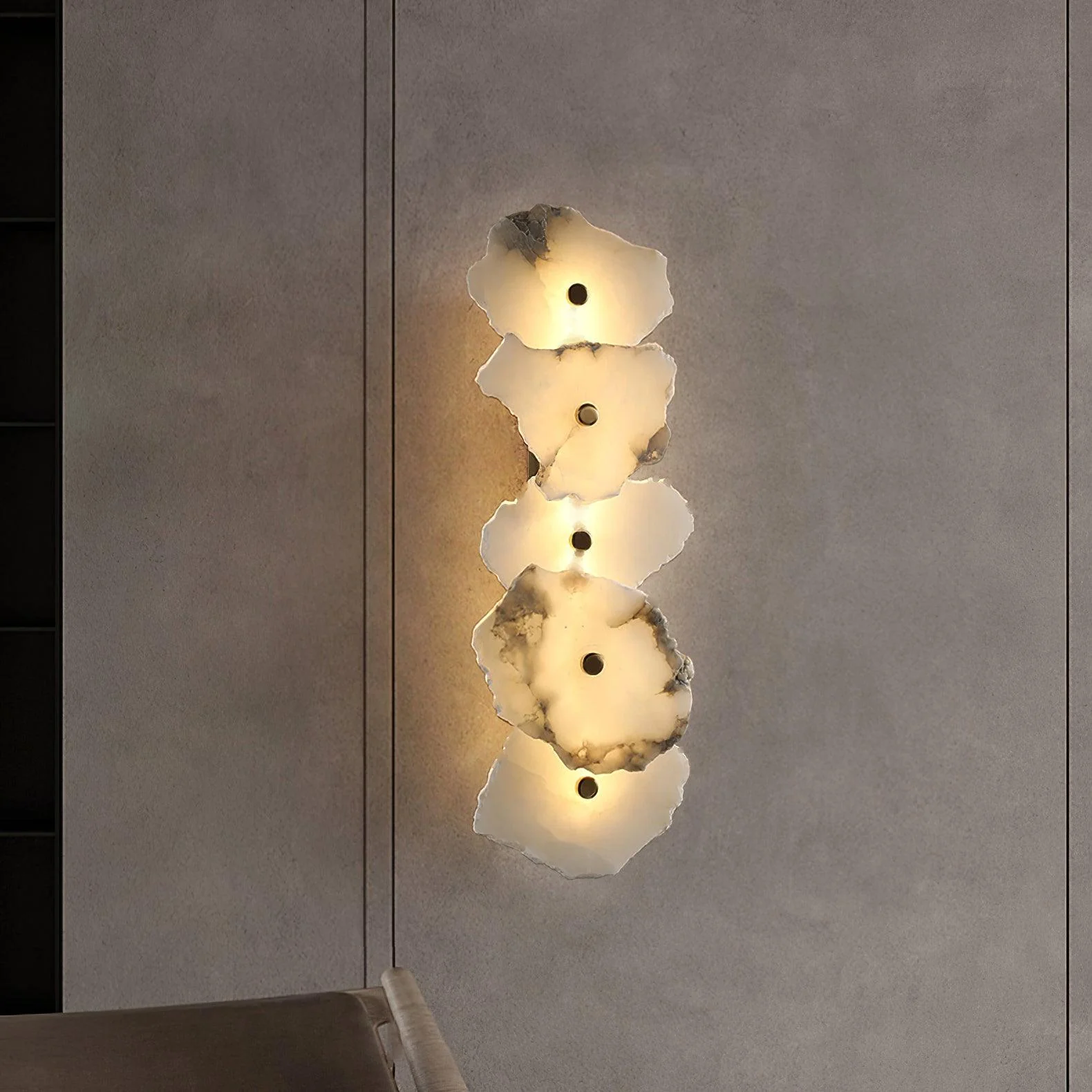 Ozawa Unusual Flower Resin Wall Light Bedroom Hallway Dining Room