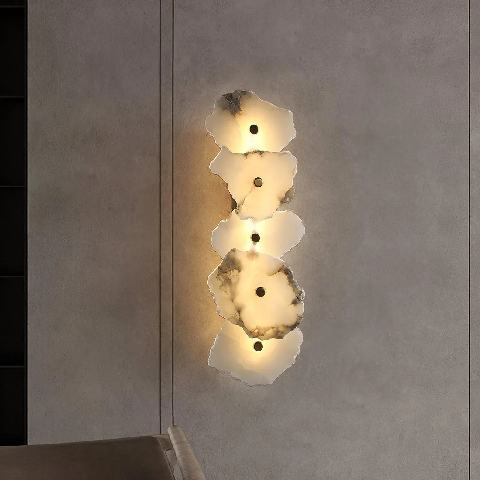 Ozawa Unusual Flower Resin Wall Light Bedroom Hallway Dining Room
