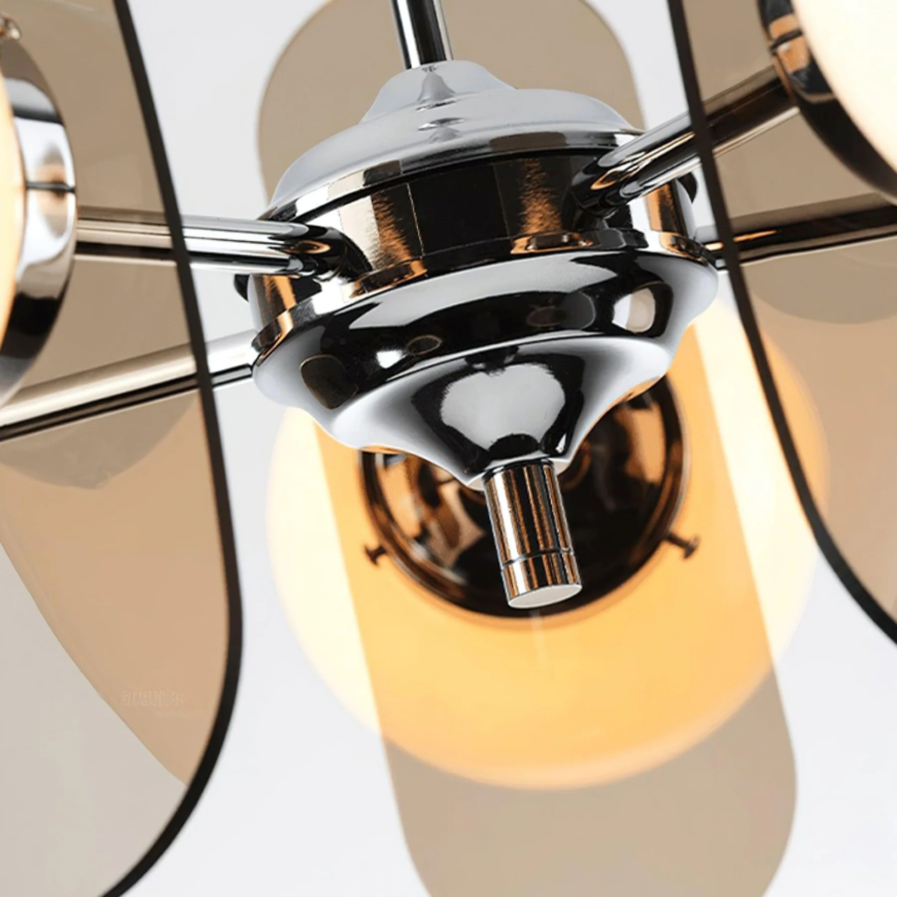 Valentina Modern Metal Glass Pendant Light Bedroom Living Room
