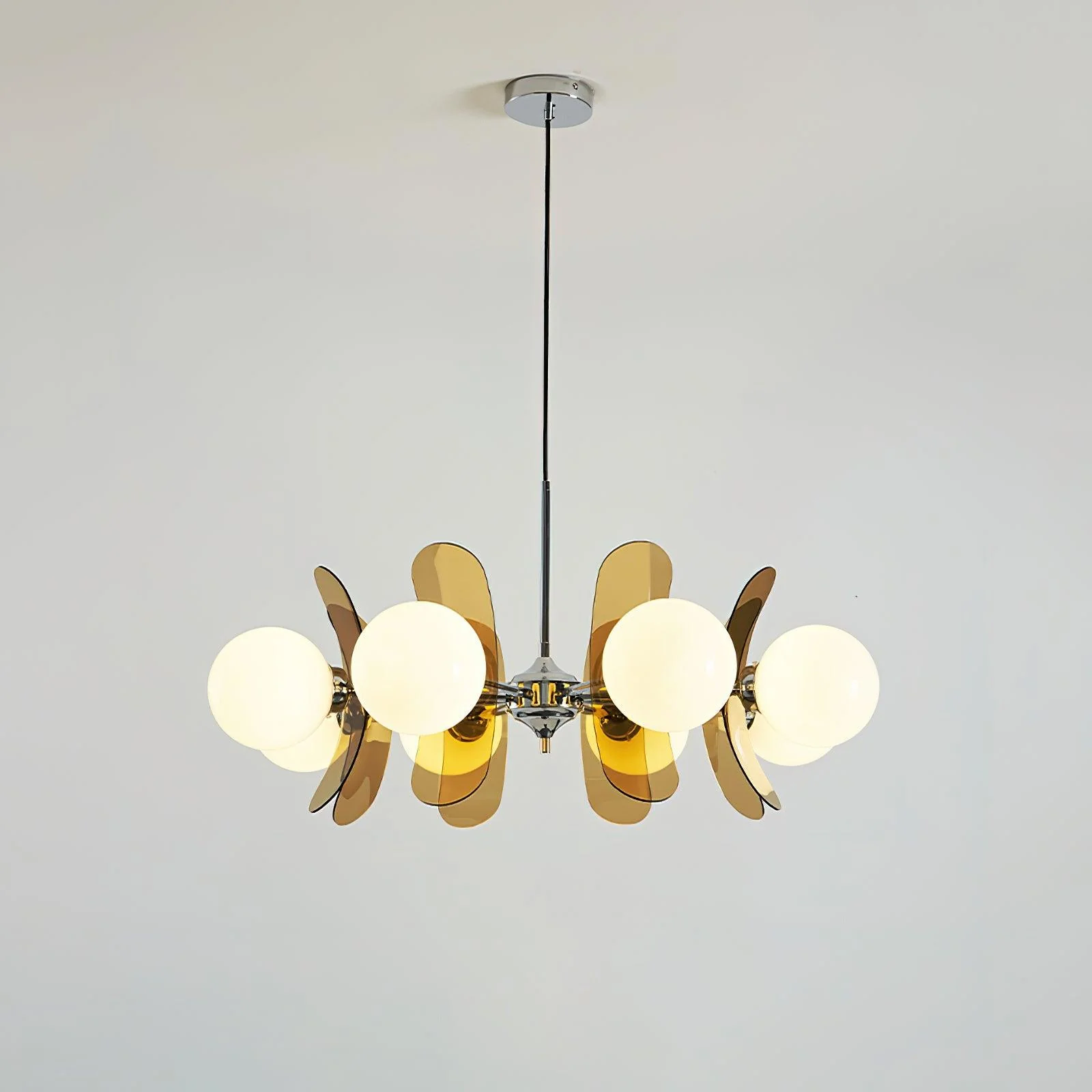Valentina Modern Metal Glass Pendant Light Bedroom Living Room