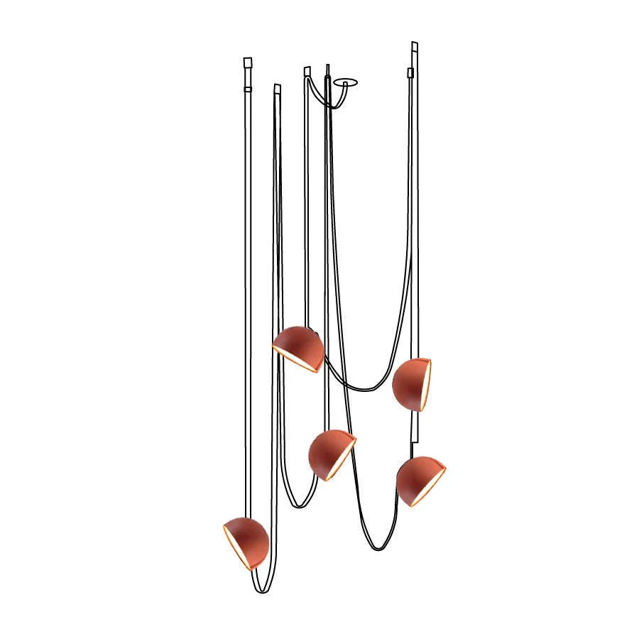 Valentina Modern Unusual Canvas Pentand Light Dining Living Room