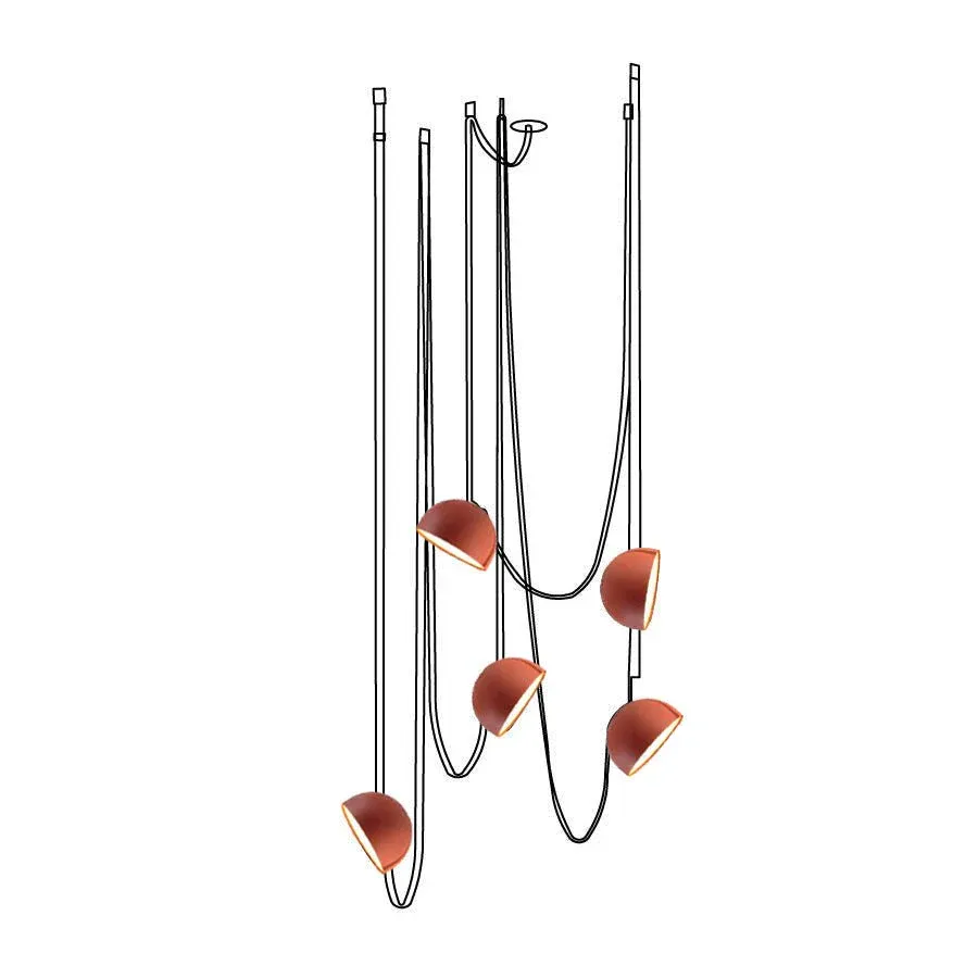 Valentina Modern Unusual Canvas Pentand Light Dining Living Room